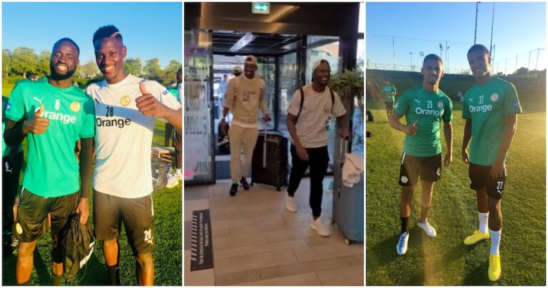 Des pictures de joueurs des champions d’Afrique du Sénégal arrivant en France avant le match amical bolivien repéré ▷ SportsBrief.com