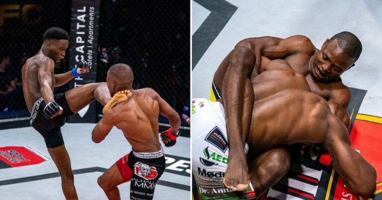 Le Sénégalais Amada Diop bat Nico Yamdjie en 24 secondes dans un fight de poids lourds emballé à l’EFC 99 ▷ SportsBrief.com