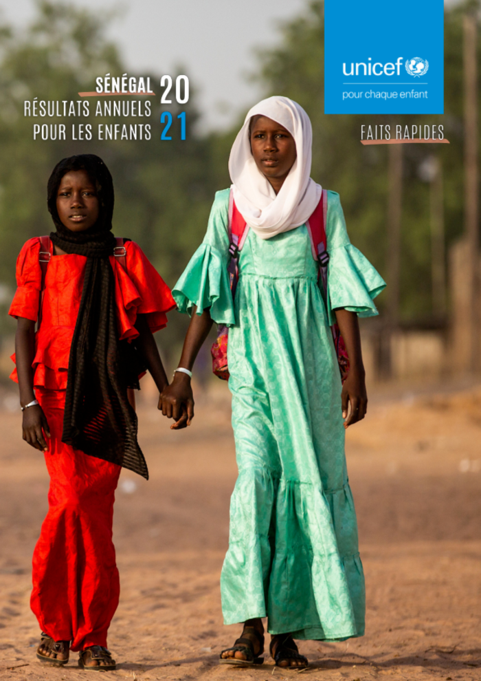 Résultats annuels UNICEF Sénégal pour les enfants – 2021 – Sénégal