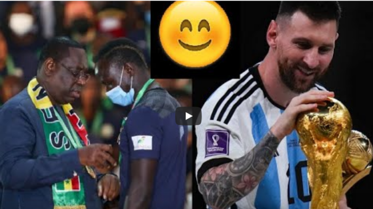 Quand Macky Sall fait un petit coucou à Lionel Messi Meilleur joueur du monde